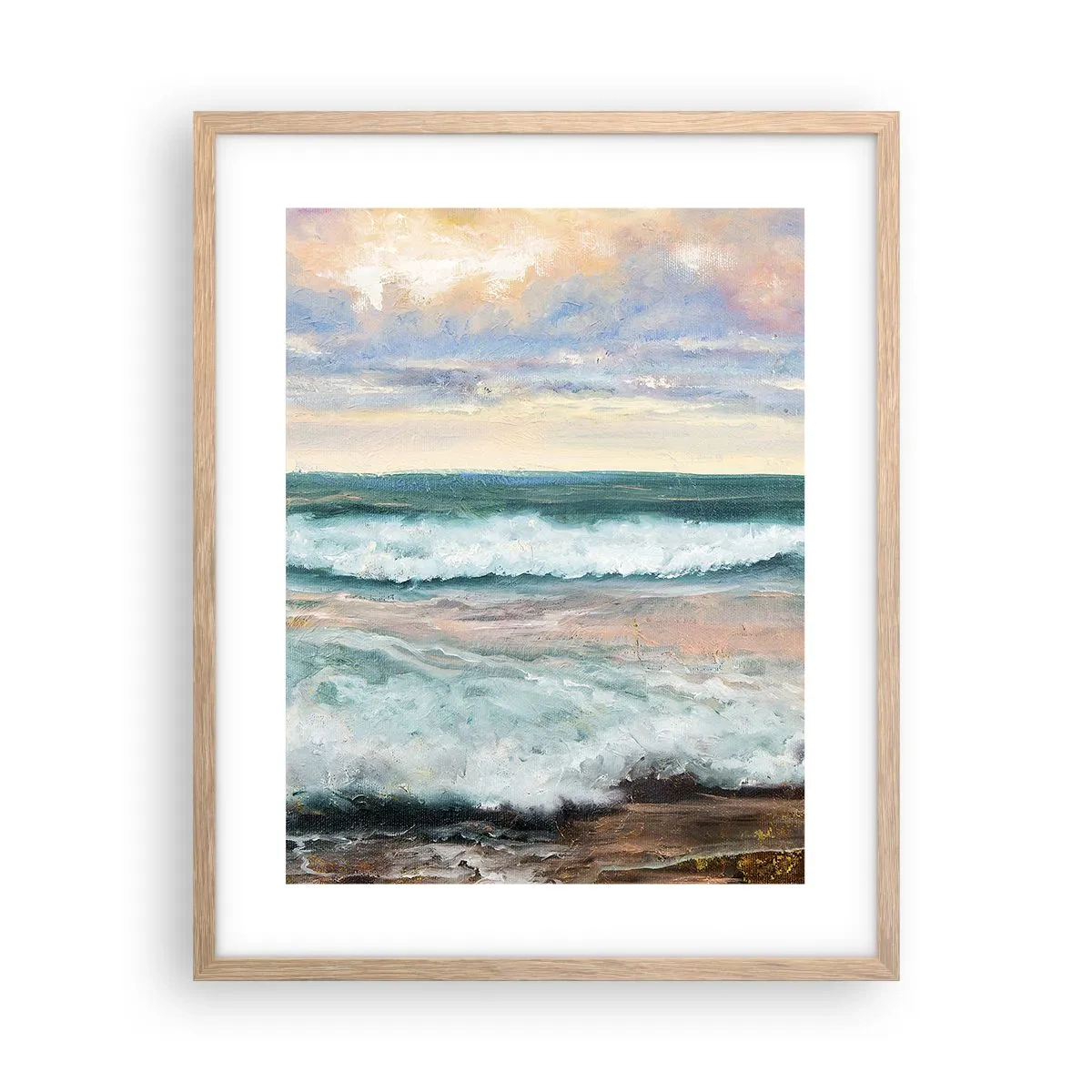 Affisch i ram av ljusek - Här kan du släta ut din själ - 40x50 cm