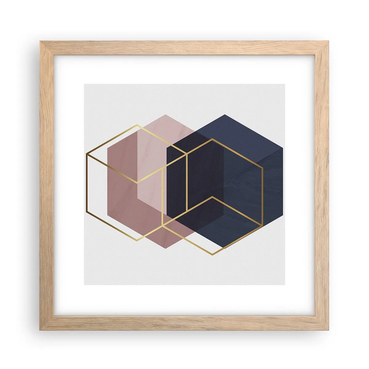 Affisch i ram av ljusek - Enkelhetens styrka - 30x30 cm