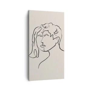 Canvastavla - Bild på duk - Och enighet har blivit - 45x80 cm