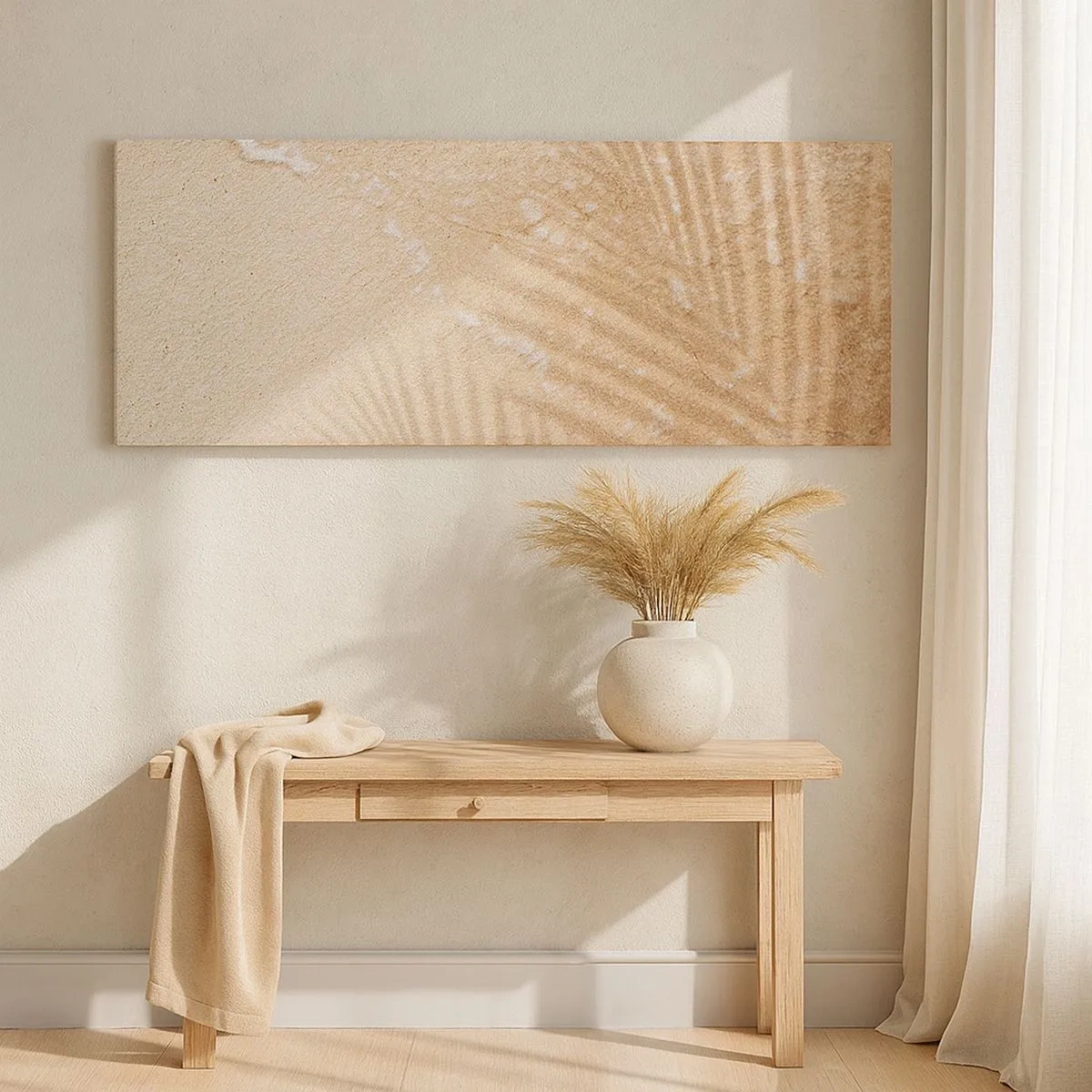 Canvastavla - Bild på duk - Heta sommarens skugga - 100x40 cm