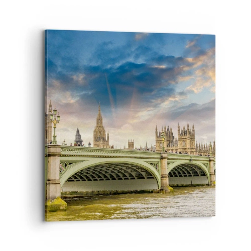 Canvastavla - Bild på duk - Tiden stannade i Imperiet - 70x70 cm