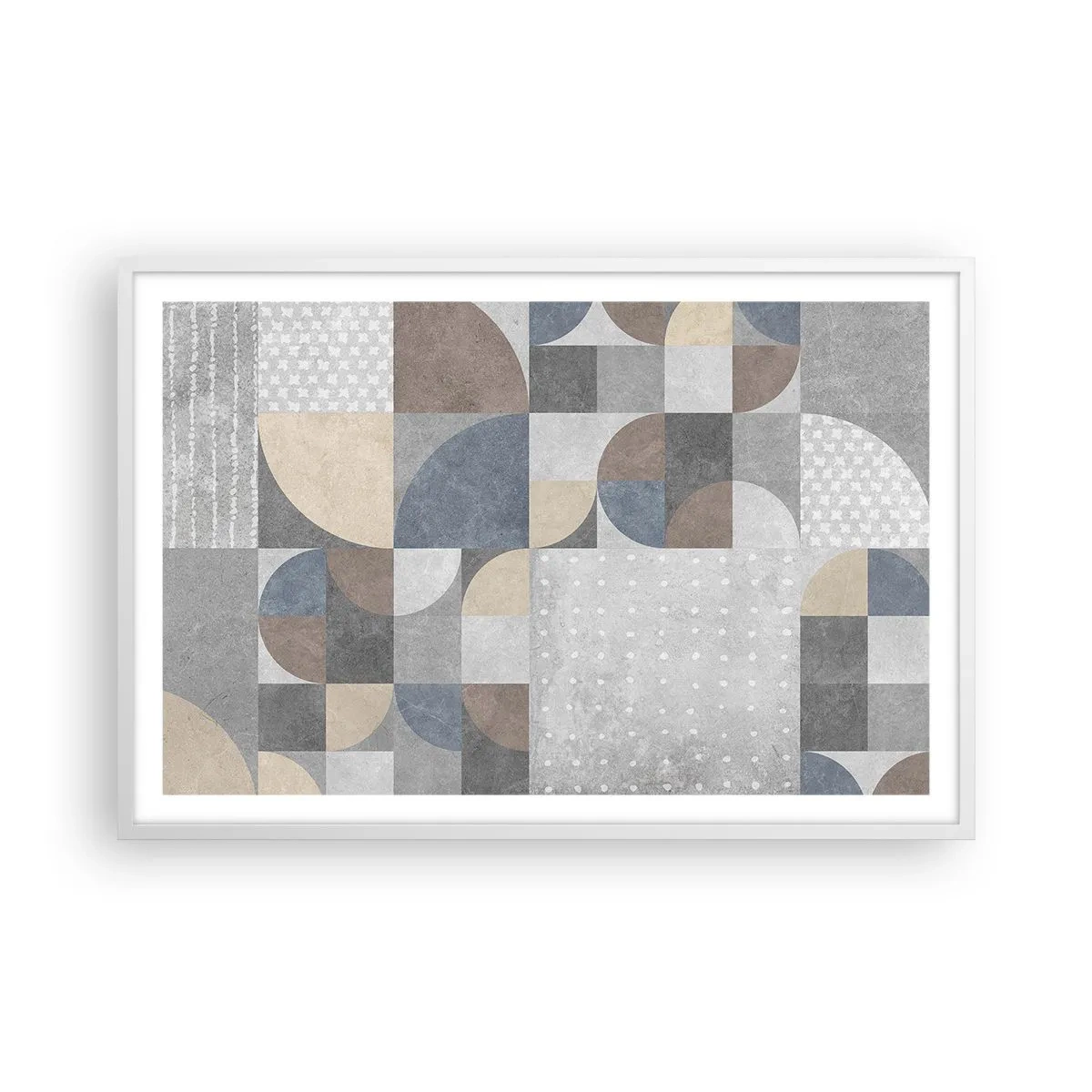 Affisch i vit ram - Keramisk fantasi - 91x61 cm