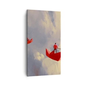 Canvastavla - Bild på duk - Drömmarnas utflykt - 45x80 cm