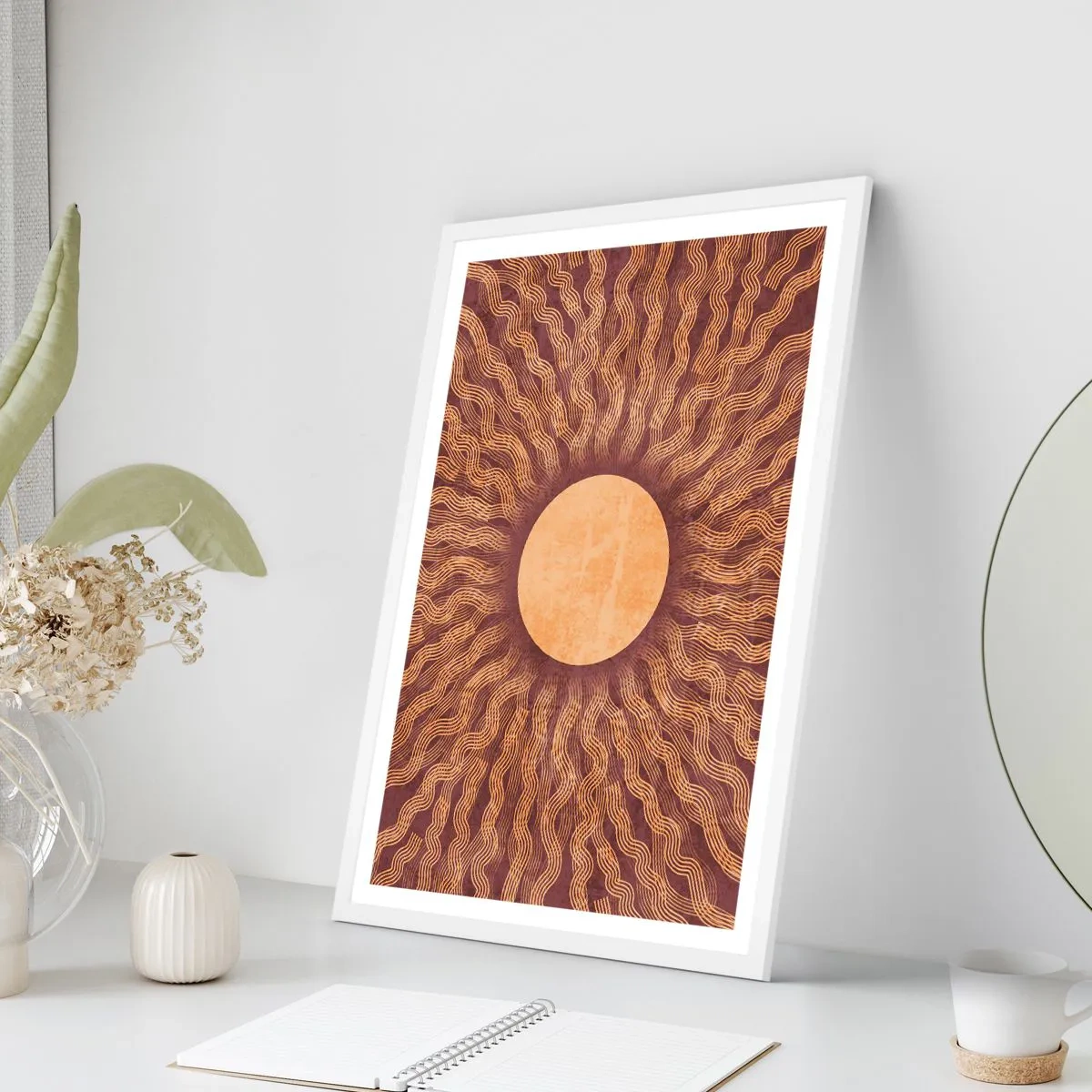 Affisch i vit ram - Solikon - 50x70 cm