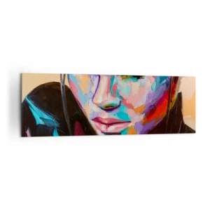 Canvastavla - Bild på duk - Vilt hjärta - 160x50 cm