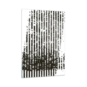 Glastavla - Bild på glas - Rytm och brus - 50x70 cm