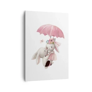 Canvastavla - Bild på duk - Det är just kärlek - 70x100 cm