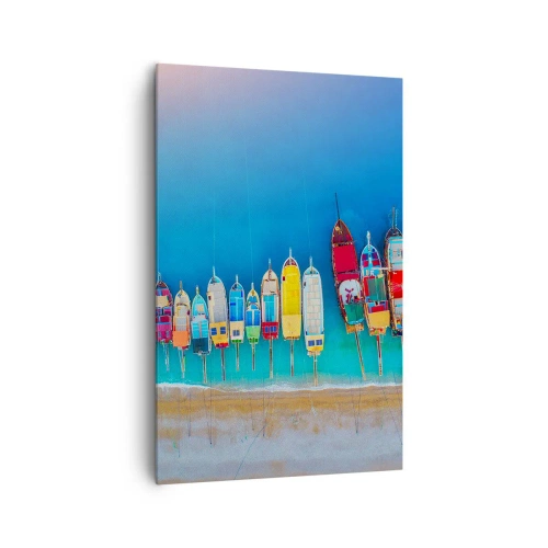 Canvastavla - Bild på duk - Ur fågelperspektivet - 80x120 cm