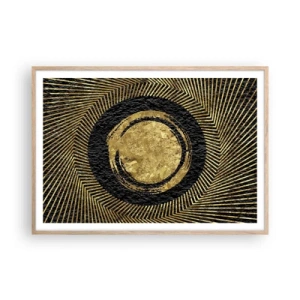 Affisch i ram av ljusek - Glamourös komposition - 100x70 cm