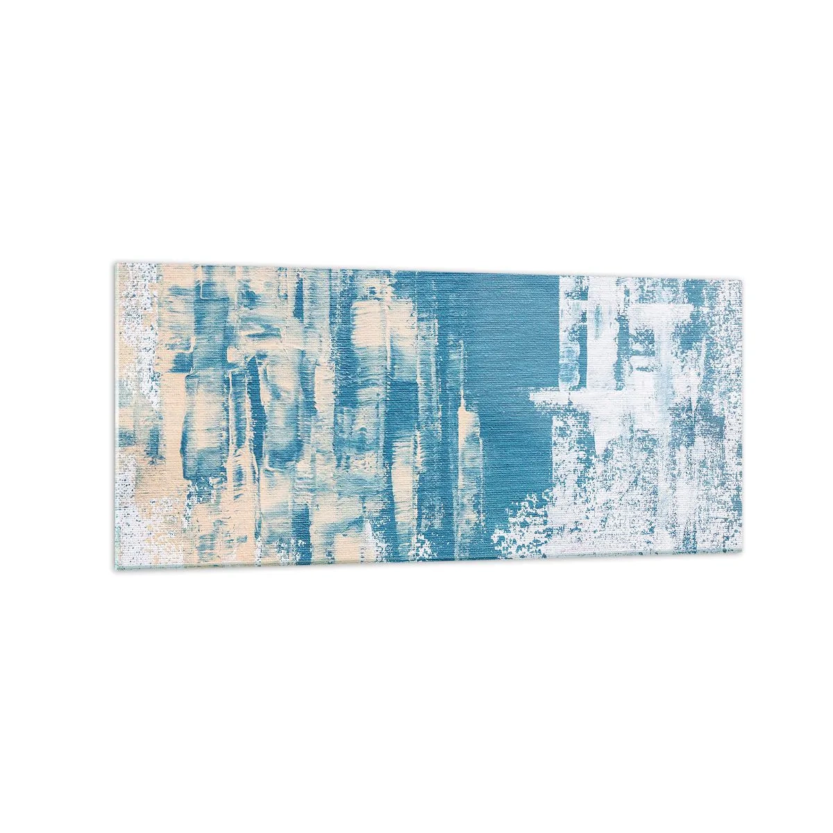 Glastavla - Bild på glas - Genom istapp - 120x50 cm