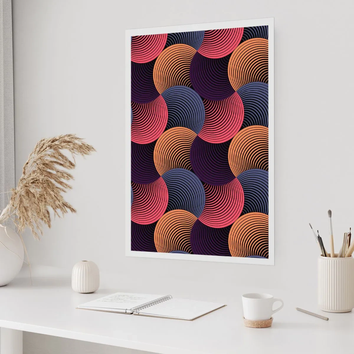 Affisch - I en cirkulär rytm - 50x70 cm