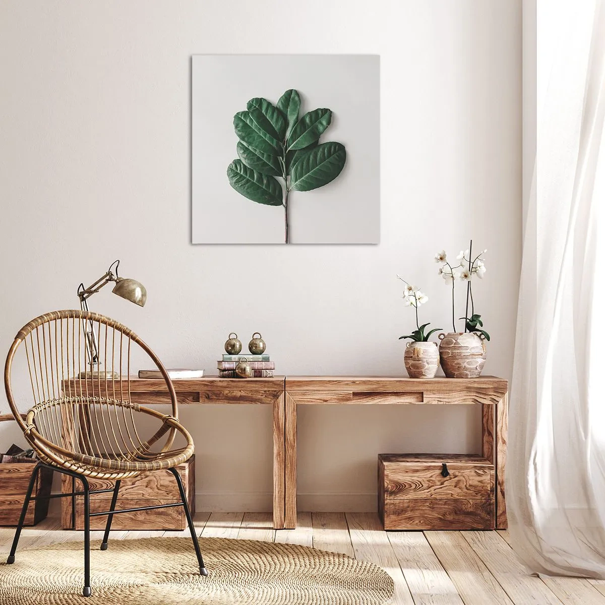 Canvastavla - Bild på duk - Själva naturens bild - 60x60 cm
