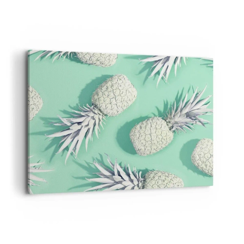 Canvastavla - Bild på duk - Passar utmärkt med mynta - 100x70 cm