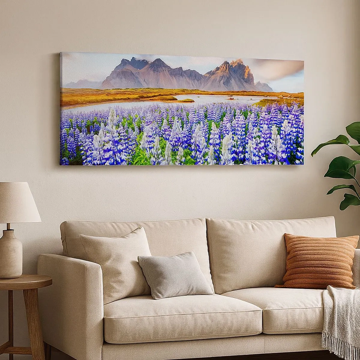 Canvastavla - Bild på duk - Styrka och stränghet bredvid mildhet - 100x40 cm