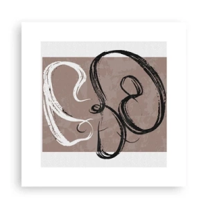 Affisch - Komposition - sökande efter fullständighet - 30x30 cm