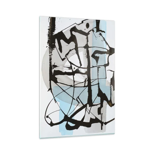 Glastavla - Bild på glas - Blått trots allt - 80x120 cm