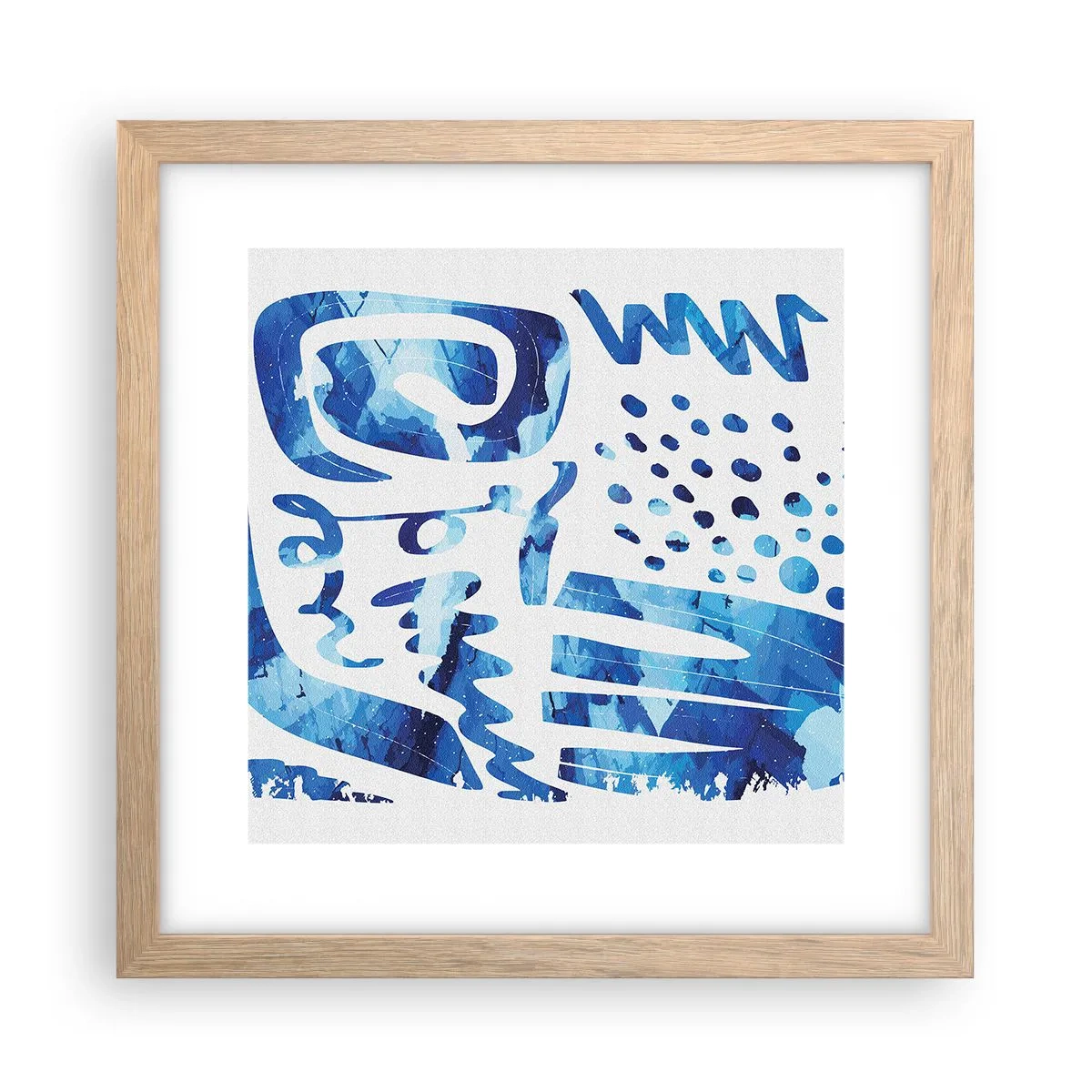 Affisch i ram av ljusek - Tillbaka till rötterna - 30x30 cm