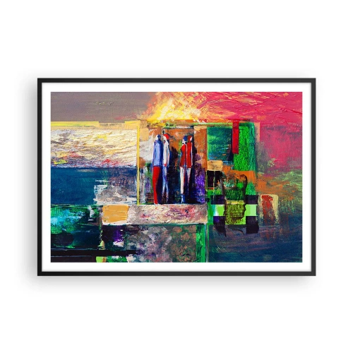 Affisch i svart ram - Relationer och emotioner - 100x70 cm