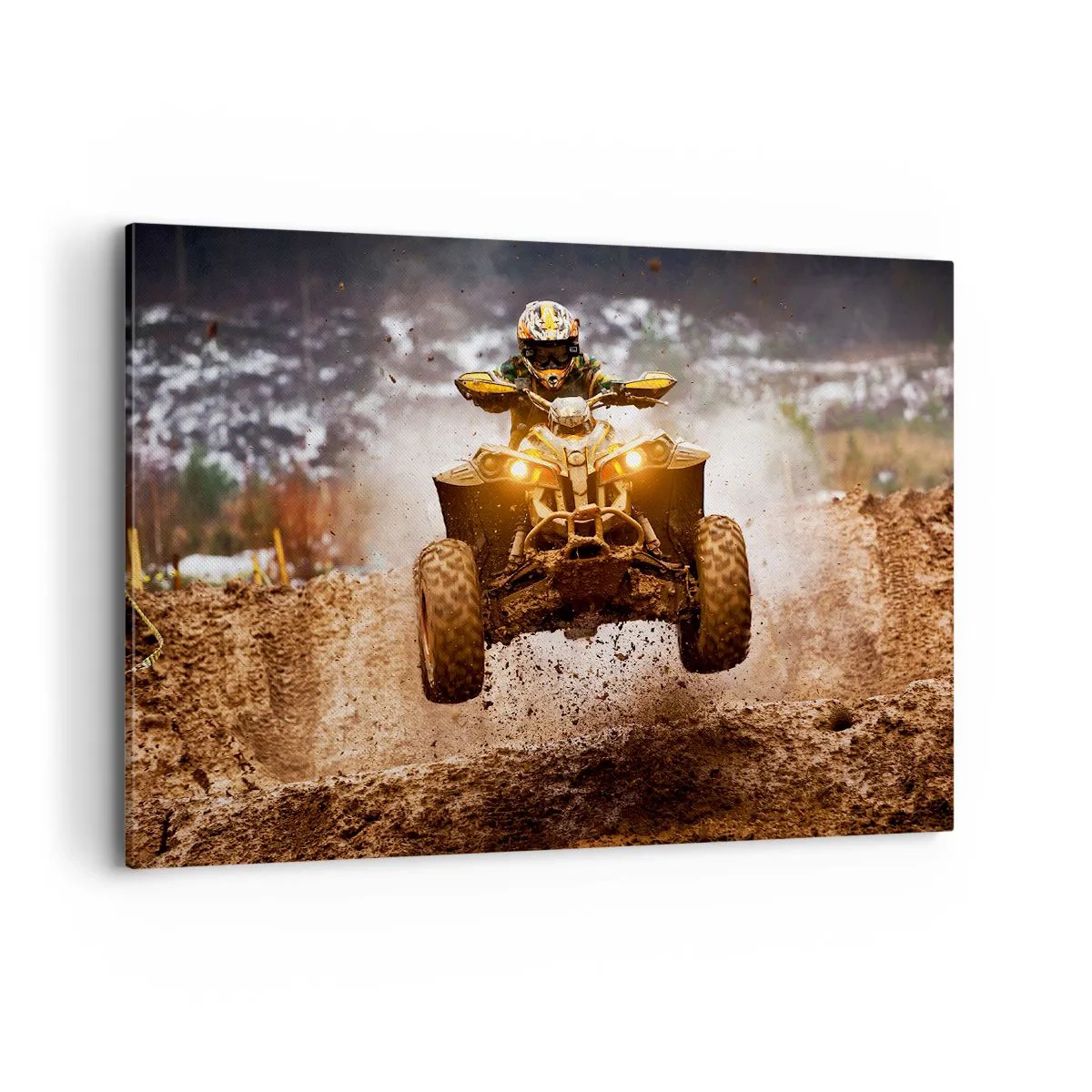 Canvastavla - Bild på duk - No risk no fun - 100x70 cm