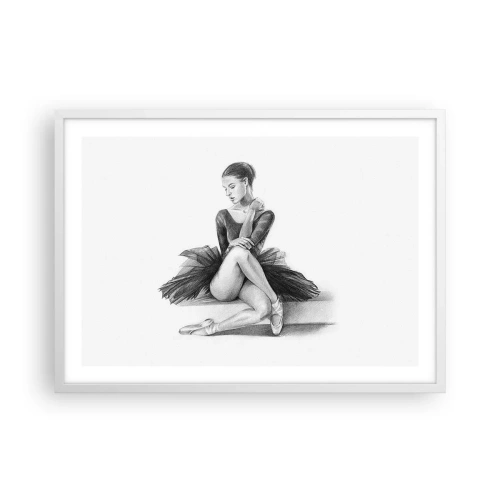 Affisch i vit ram - Förtrollad av dansen - 70x50 cm