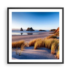 Affisch i svart ram - För fredssökare - 60x60 cm