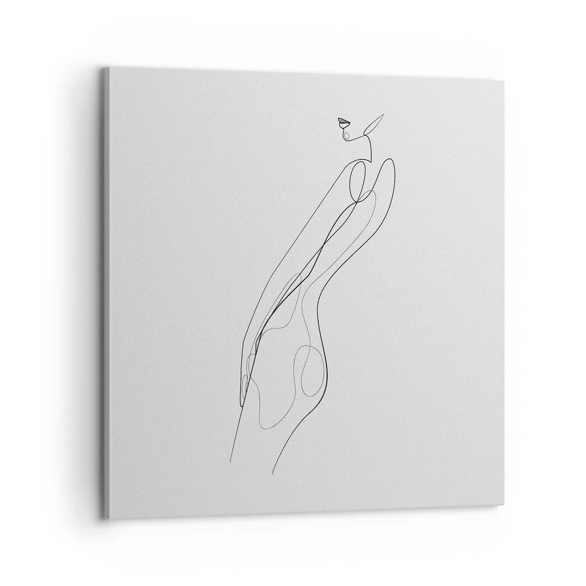 Canvastavla - Bild på duk - Bara en utfästelse - 60x60 cm