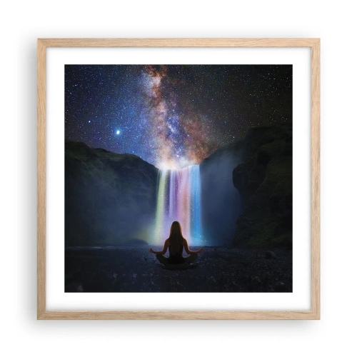 Affisch i ram av ljusek - Absolut harmoni - 50x50 cm