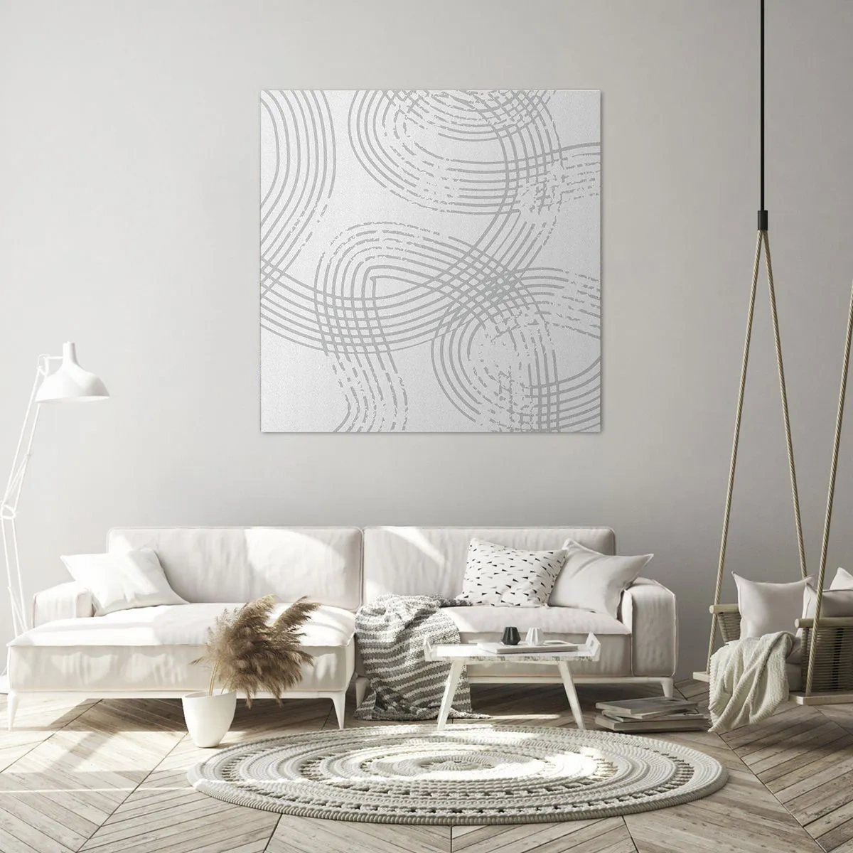 Canvastavla - Bild på duk - Det finns ingen rak väg - 50x50 cm