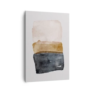 Canvastavla - Bild på duk - Komposition av jordens färger - 70x100 cm