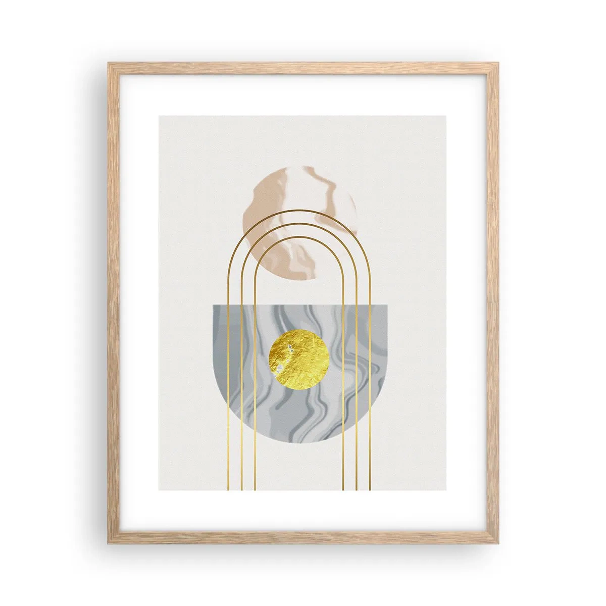 Affisch i ram av ljusek - Ljushet och sken - 40x50 cm