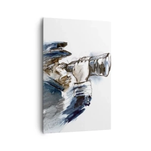 Canvastavla - Bild på duk - Tio i Beauforts skala - 80x120 cm