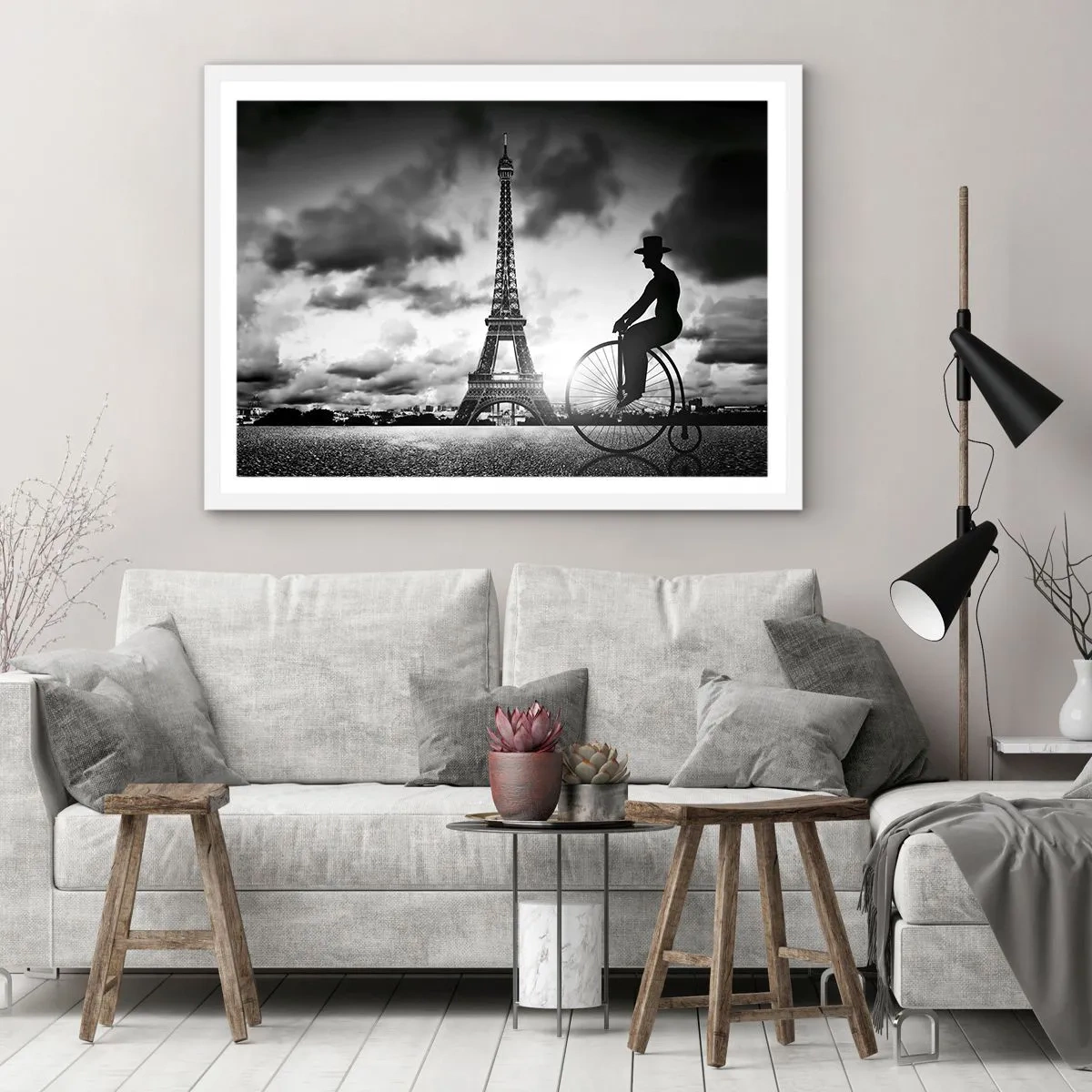 Affisch i vit ram - Längtan efter Belle Epoque - 70x50 cm