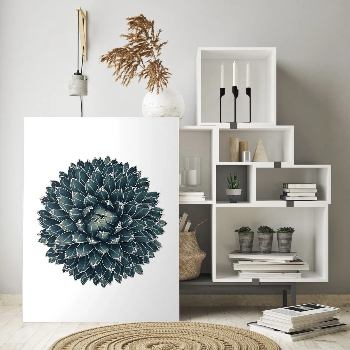 Glastavla - Bild på glas - Öknens stjärna - 50x70 cm