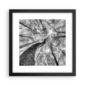 Affisch i svart ram - Kapplöpning mot ljuset - 30x30 cm