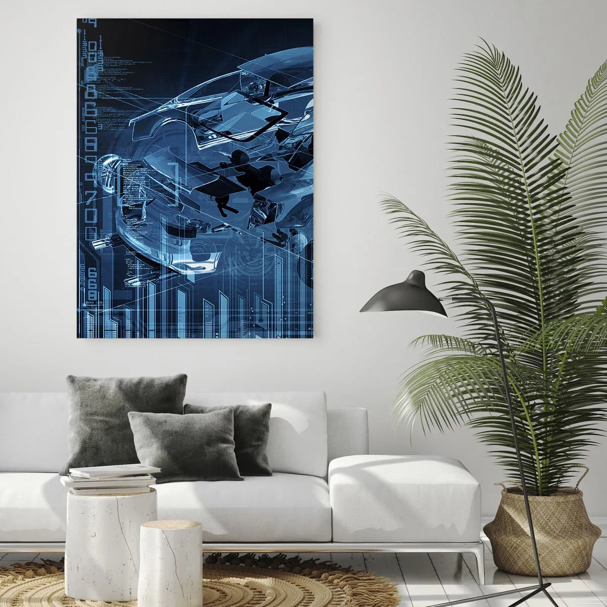Glastavla - Bild på glas - Ingenjörsanatomi - 80x120 cm