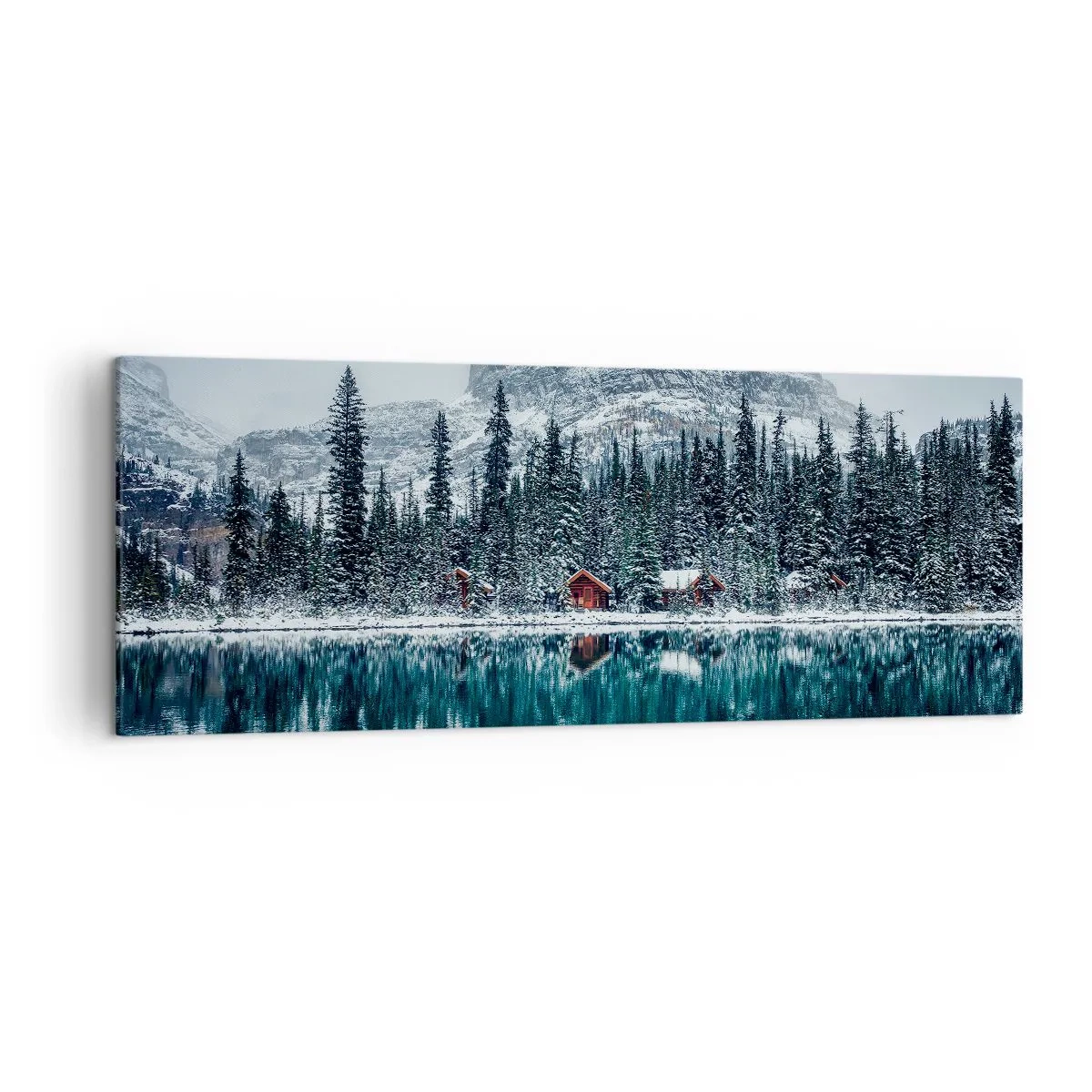 Canvastavla - Bild på duk - Kanadensisk tillflyktsort - 140x50 cm