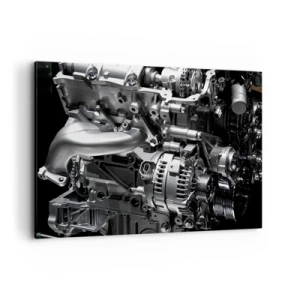 Canvastavla - Bild på duk - Stål, vacker, stark - 120x80 cm