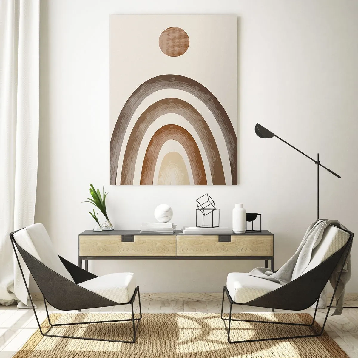 Glastavla - Bild på glas - I den avlägsna galaxen - 50x70 cm