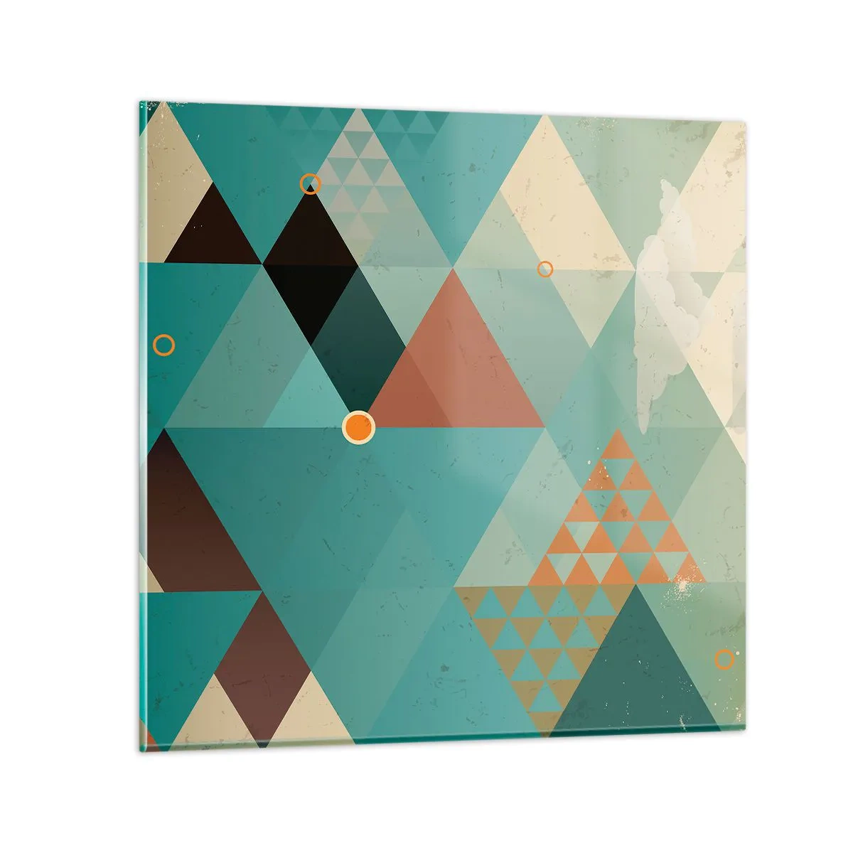 Glastavla - Bild på glas - Mångfaldens enighet, enighetens mångfald - 60x60 cm