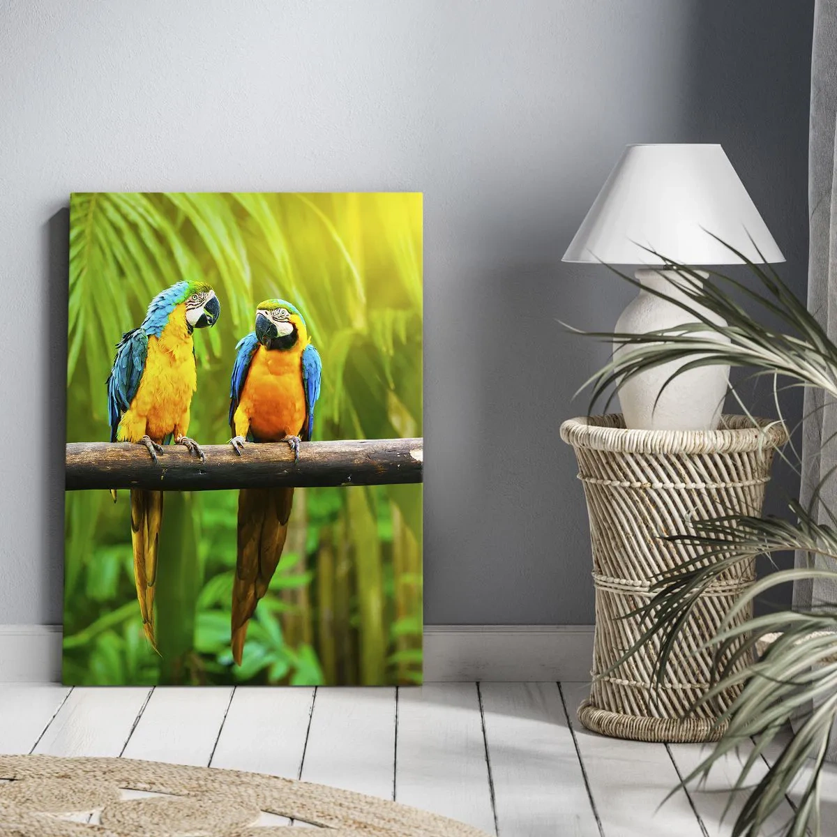 Canvastavla - Bild på duk - Har du hört att hon...? - 50x70 cm