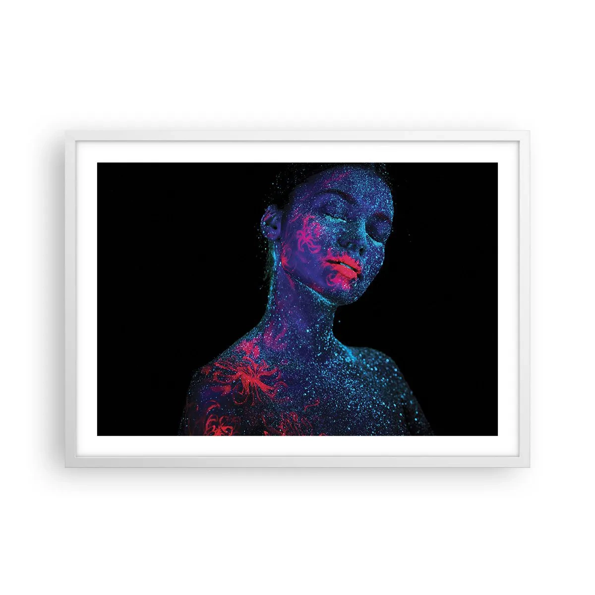 Affisch i vit ram - I sjärndammet - 70x50 cm