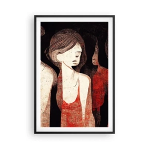 Affisch i svart ram - Madonnor av mörker - 61x91 cm