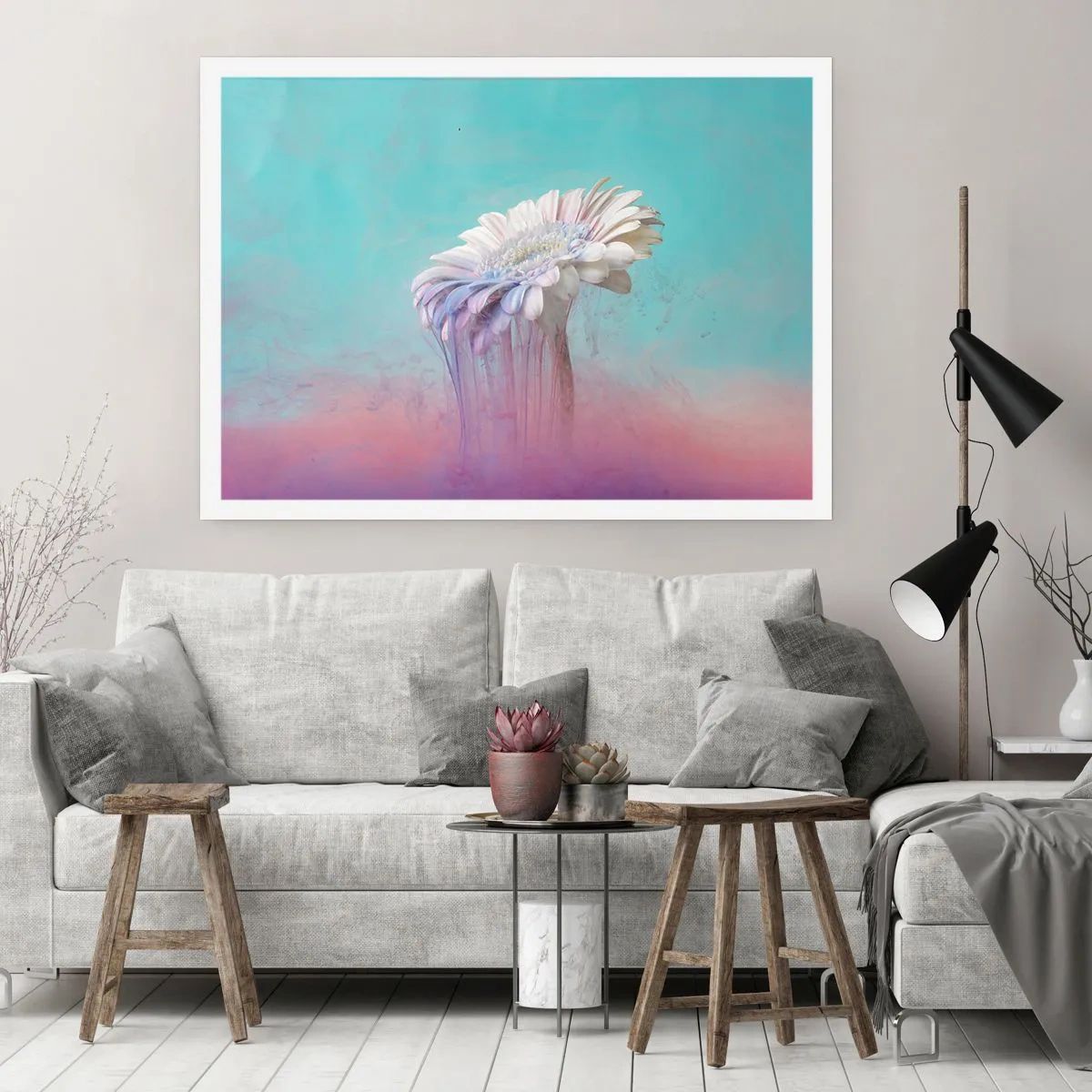 Affisch - Blommornas undervärld - 50x40 cm