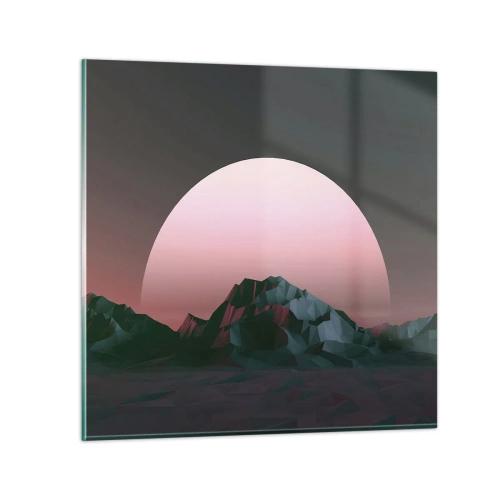 Glastavla - Bild på glas - I den granliggande galaxen - 60x60 cm