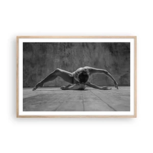 Affisch i ram av ljusek - Upphittad symmetri - 91x61 cm