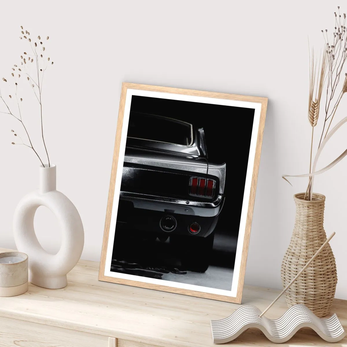 Affisch i ram av ljusek - Klassisk charm - 50x70 cm