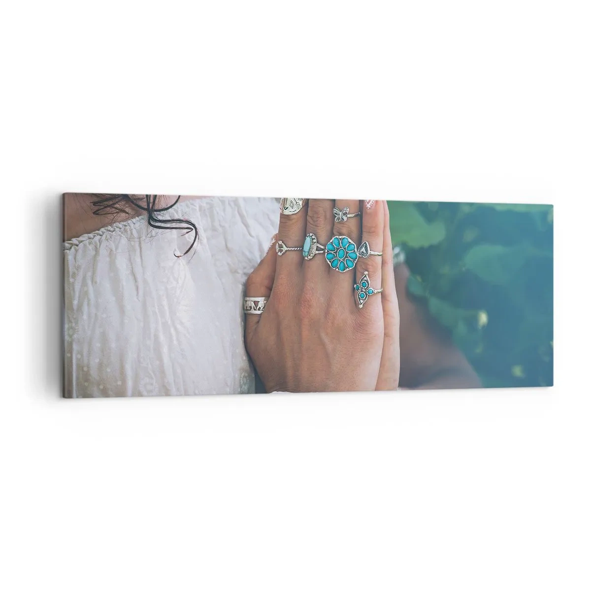 Canvastavla - Bild på duk - Välkommen till existensens centrum - 140x50 cm