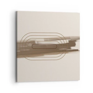 Canvastavla - Bild på duk - Grå blåst - 70x70 cm