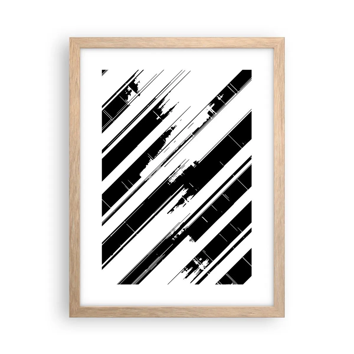 Affisch i ram av ljusek - Intensiv och dynamisk komposition - 30x40 cm