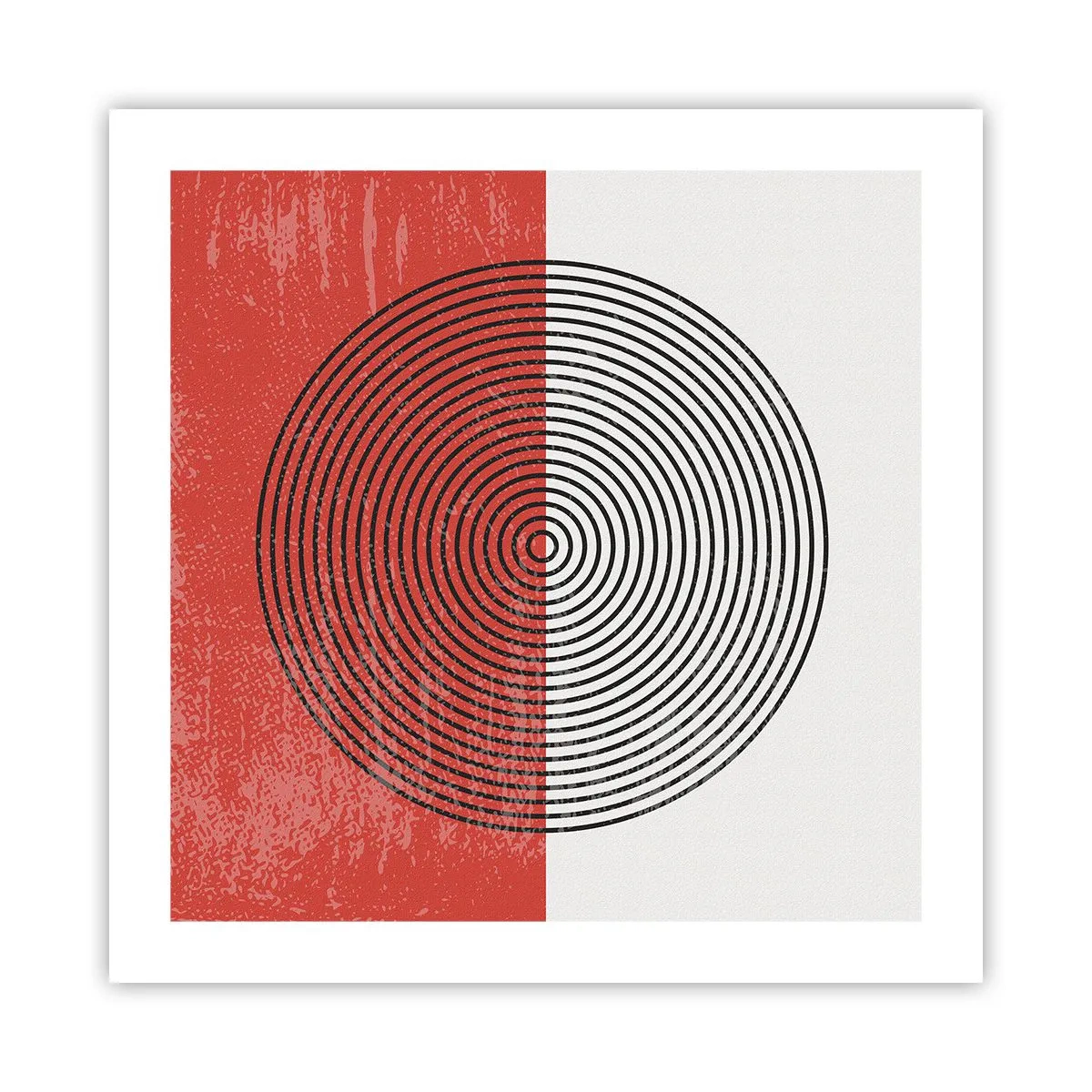 Affisch - Mitt i prick - 50x50 cm